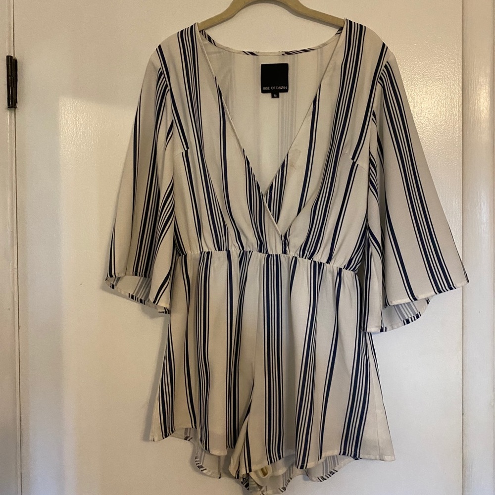 Striped romper